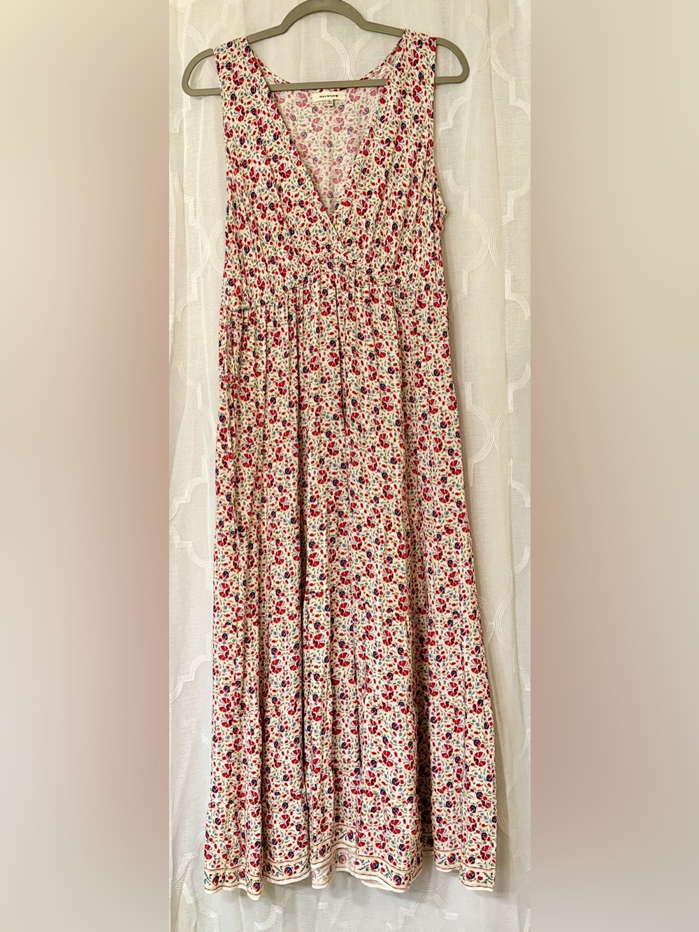Max Studio Floral V-Neck Boho Maxi Dress | Large 🌸✨